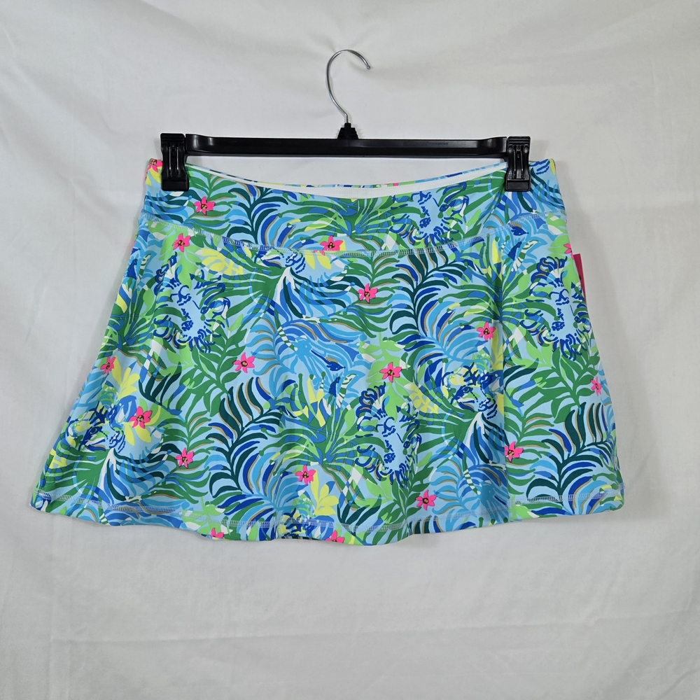 Lilly Pulitzer Women's Aila Tropical Print  UPF50 Luxletic Athletic Skort XL NEW